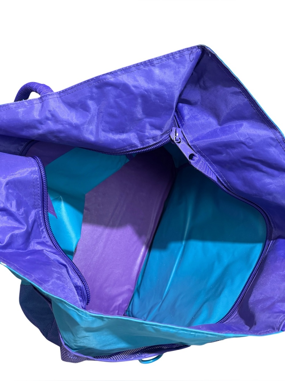 Vintage Totes Beach Bag, Turquoise and Royal Blue - Picture 6 of 13